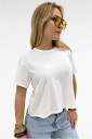 maglia crop a manica corta simple
